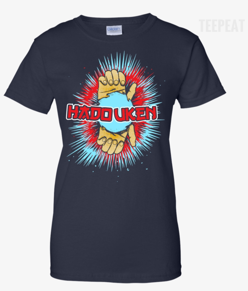 Street Fighter Hadouken Ladies Tee Apparel Teepeat - Snoopy Saints, transparent png download