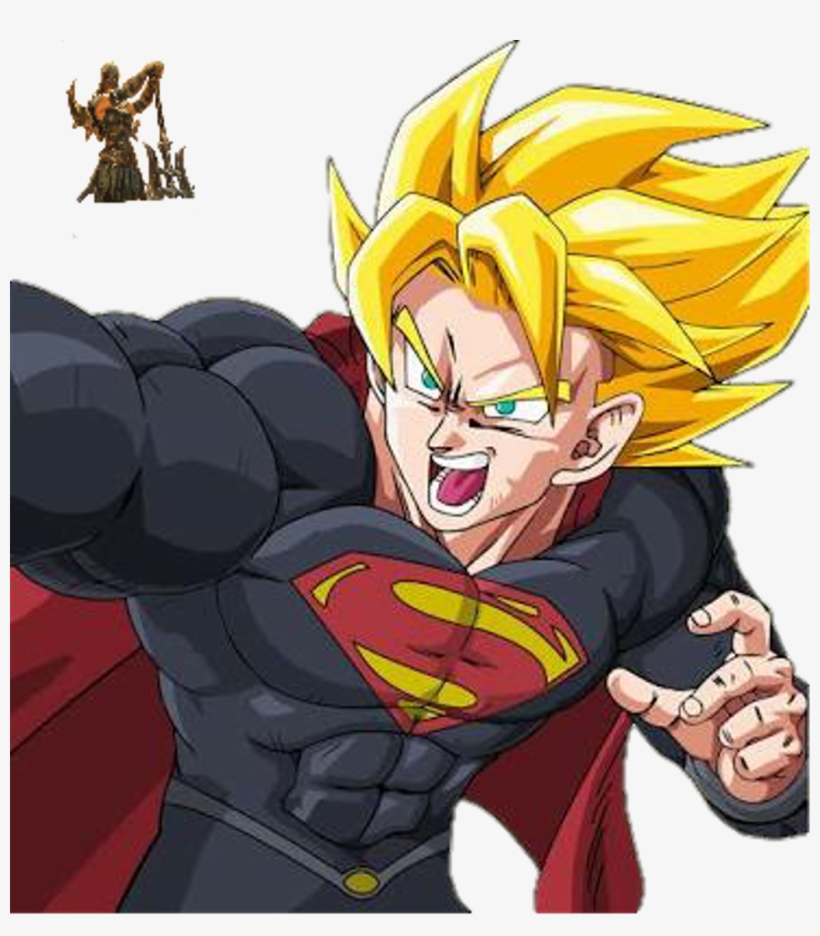 #superman #superhero #comic #manga #anime #goku #saiyan - Cartoon, transparent png download