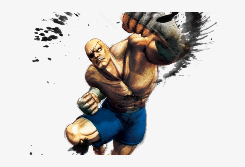 Street Fighter Png Transparent Images - Sagat Street Fighter Png, transparent png download