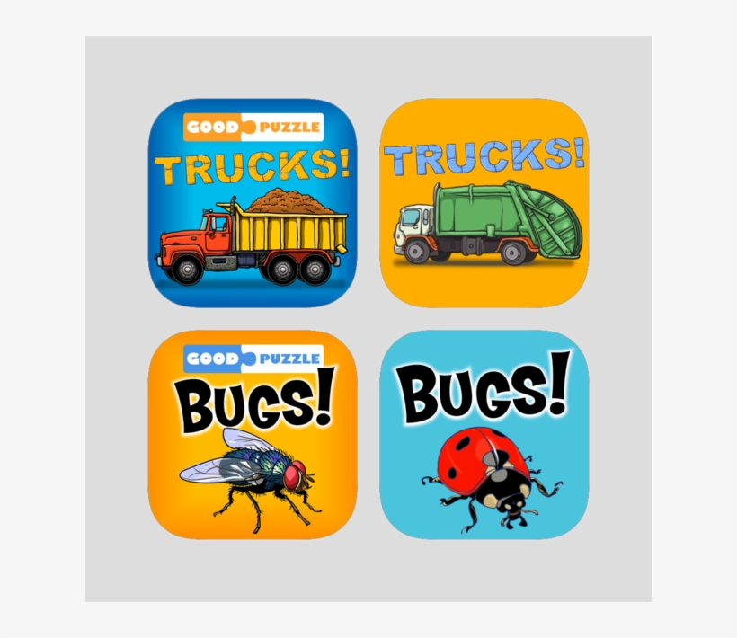 Puzzles & Matching With Trucks & Bugs Activity Pack - Beetle, transparent png download