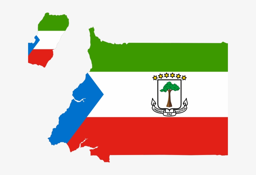 World Map Flag Clipart Png - Equatorial Guinea Country Flag, transparent png download