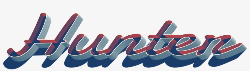 Hunter 3d Letter Png Name - Haider Name, transparent png download