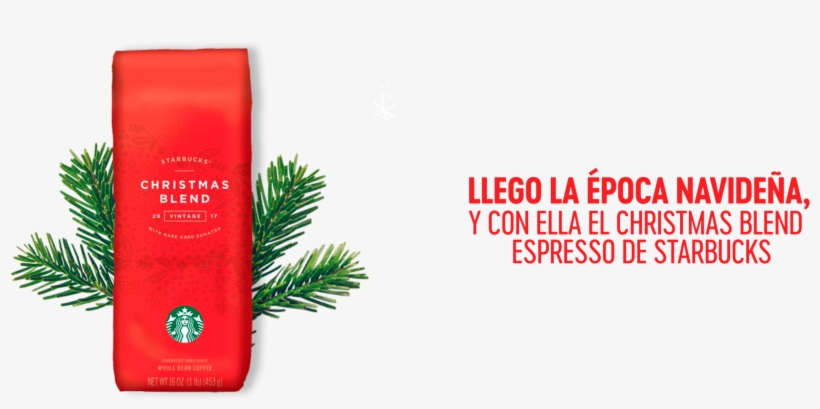 17 Nov Stbks Banner Navidad Christmas Blend Pngs - Starbucks, transparent png download