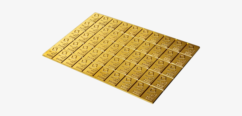 50 X 1 Gram Gold Bar Combibar - Wood, transparent png download