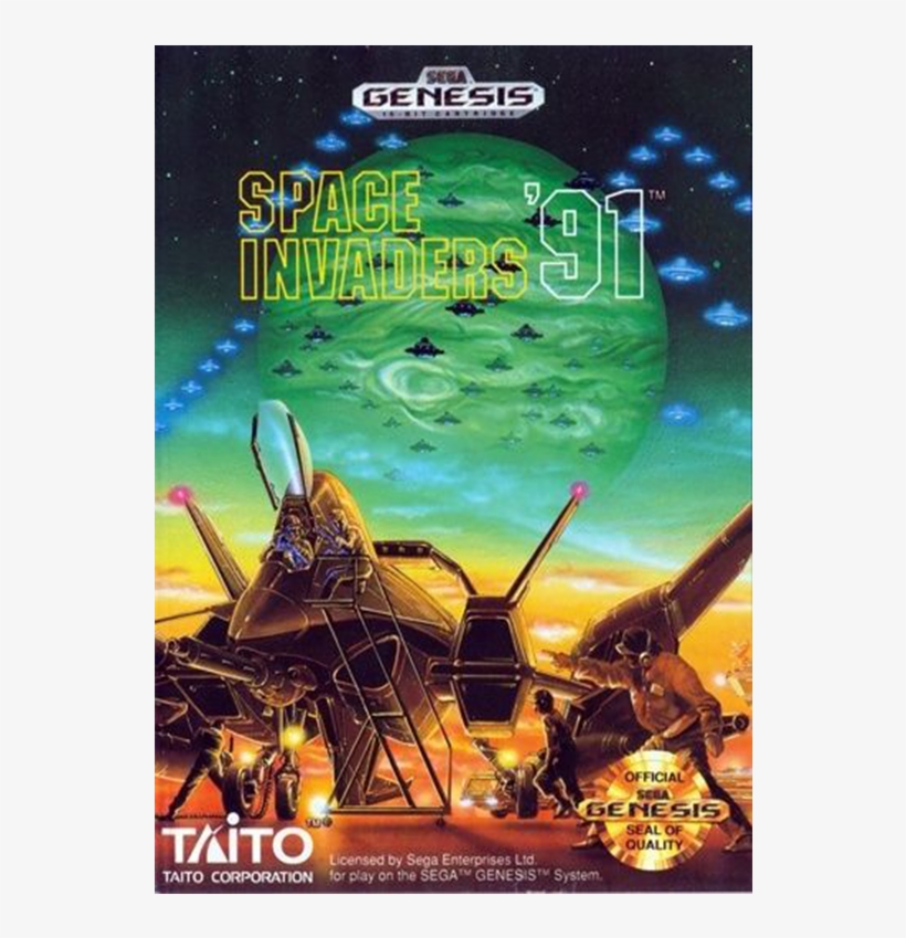 Space Invaders 91 Sega Genesis, transparent png download