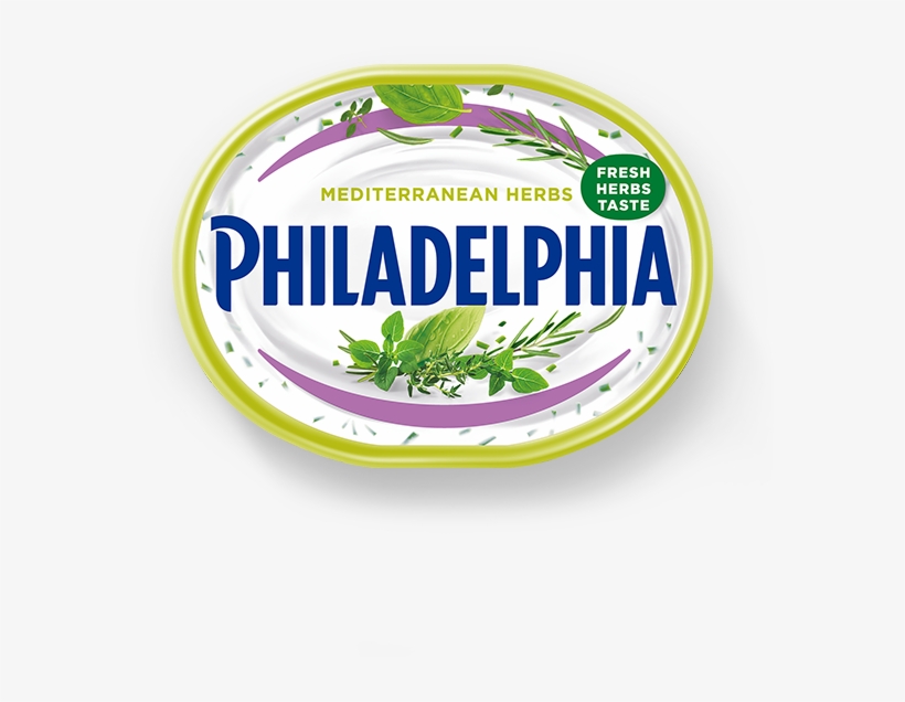Philadelphia With Mediterranean Herbs - Philadelphia Original, transparent png download