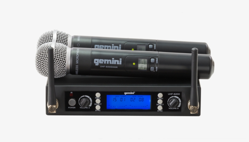 Gemini Uhf-6200m Uhf Wireless System - Gemini Uhf 6200m, transparent png download