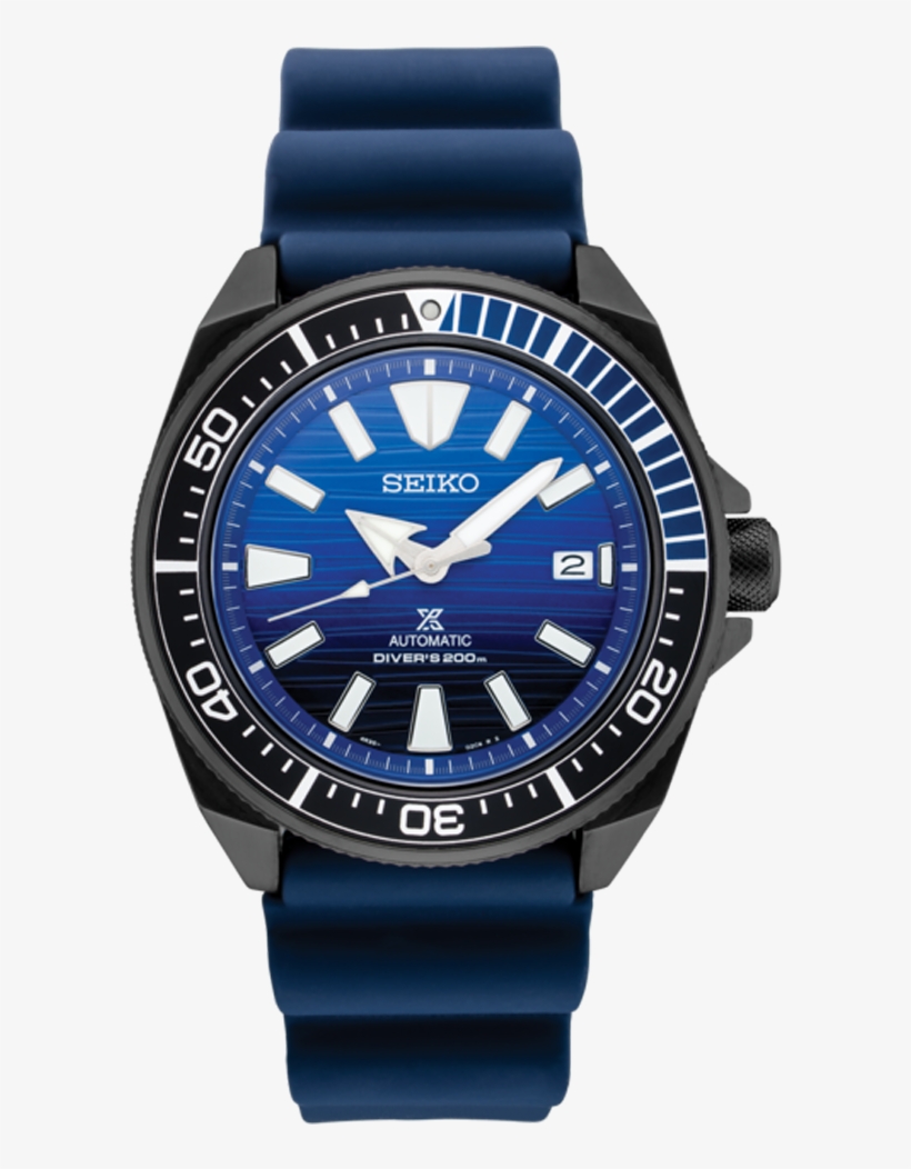 Seiko Prospex Samurai Blue Whale Special Edition - Seiko Srpd09, transparent png download
