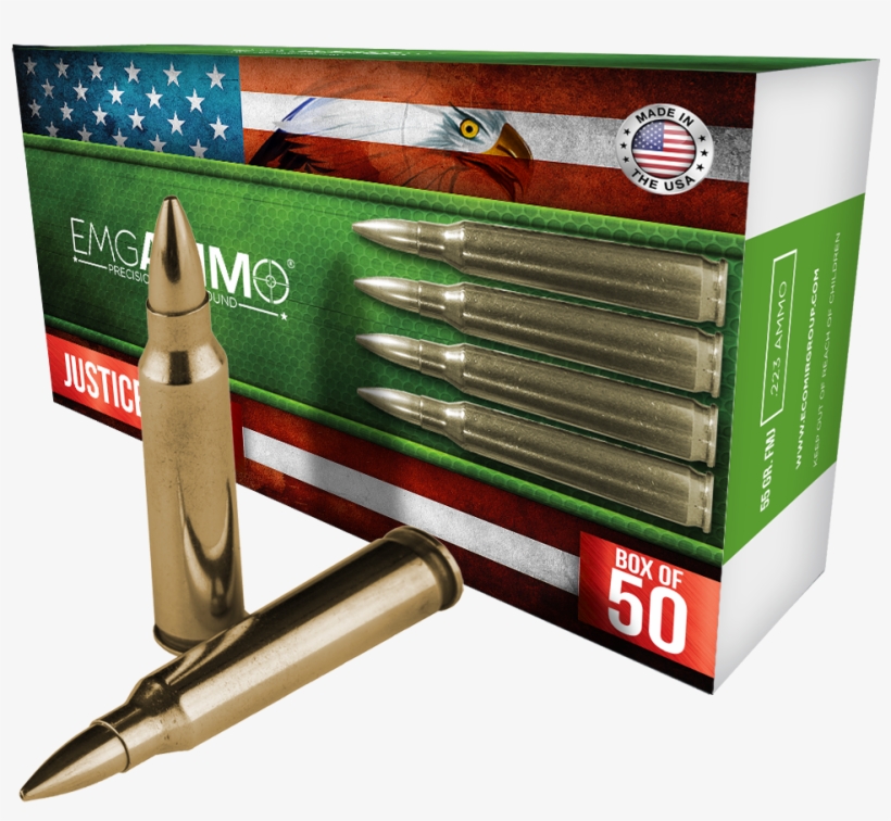 223 Ammojustice Edition - Bullet, transparent png download