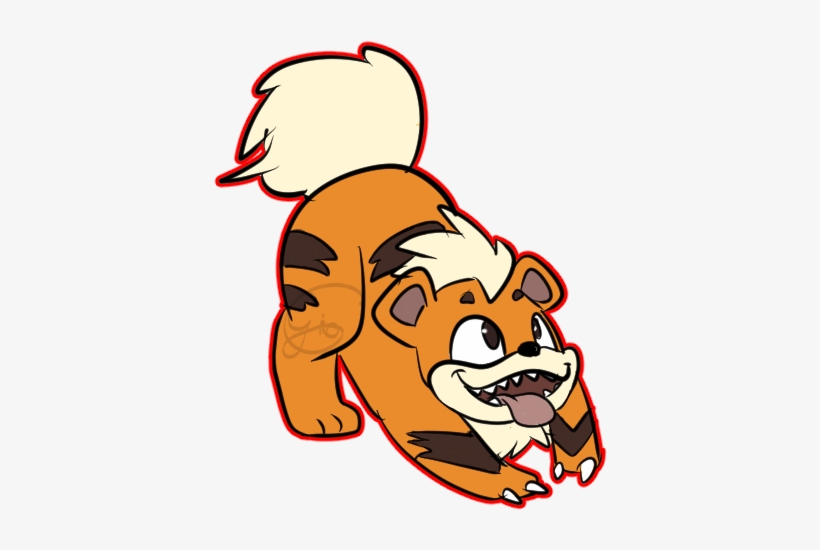 Arcanine Ok I Skipped Yesterday - Cartoon, transparent png download