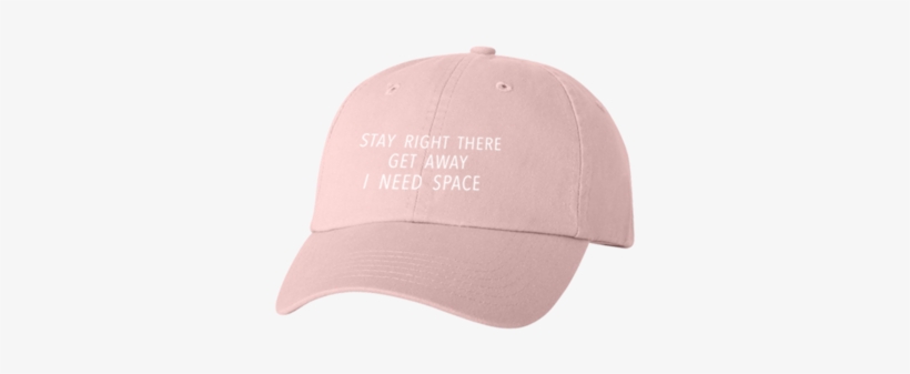I Need Space Embroidered Pink Dad Hat - Baseball Cap, transparent png download