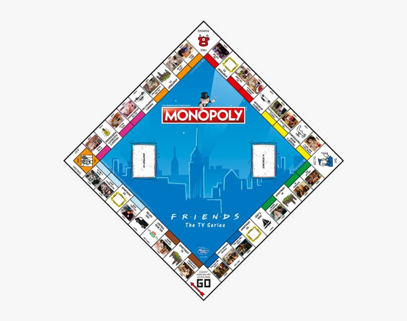 Friends Edition - Friends Monopoly Board Game, transparent png download