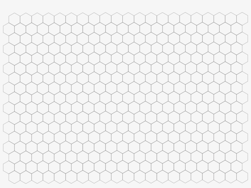 Transparent Grid Sheet A2 59,4 x 42,0 cm Hexagon 12 mm