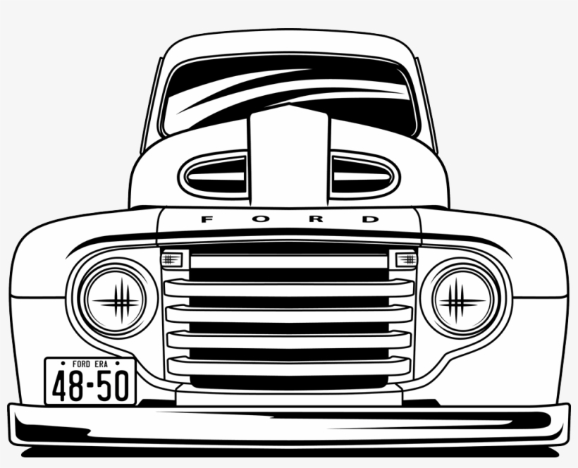 It Wasn't Until The F-series Debuted In 1948 That Ford - Classic Car, transparent png download