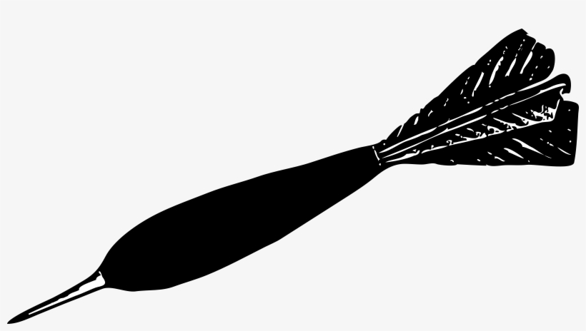 Fiery Dart - Clipart - Clipart Black And White Dart, transparent png download