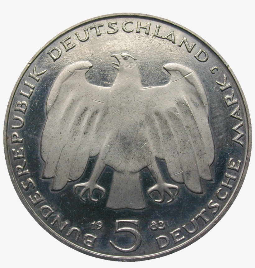 Federal Republic Of Germany, 5 Deutsche Mark 1983 - Coin, transparent png download