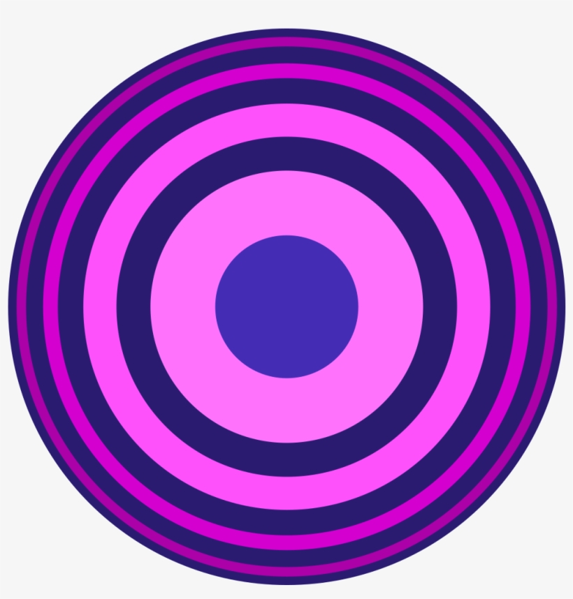 Círculos Concéntricos Gradient - Septagram, transparent png download