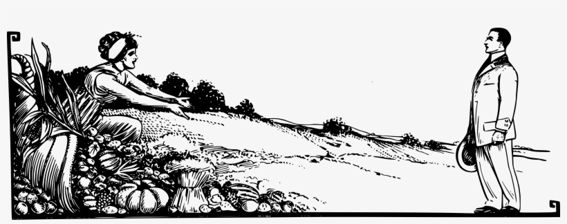 This Free Icons Png Design Of Harvest Lady And Man, transparent png download