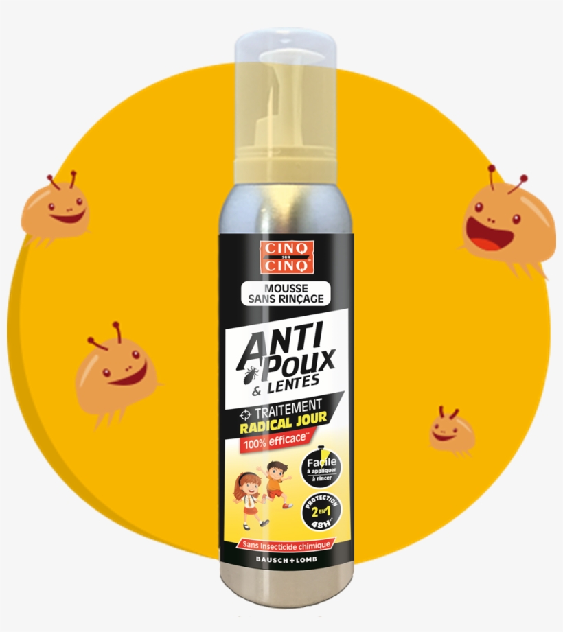 Mousse Sans Rinçage 2 En 1 Anti-poux & Lentes Natura - Cosmetics, transparent png download