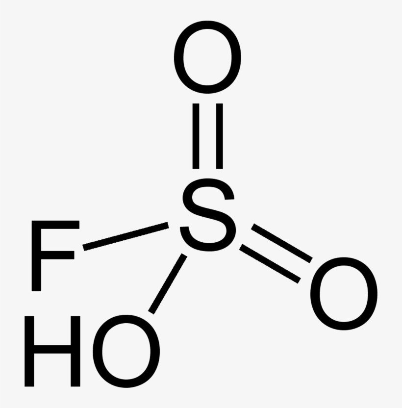 800px Fluorosulfuric Ac - Sulfur Trioxide Formula, transparent png download