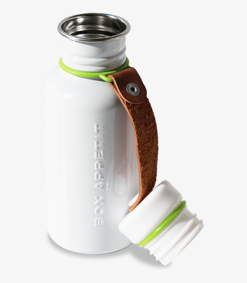 Black Blum Water Bottle White - Black And Blum Water Bottle Packaging, transparent png download