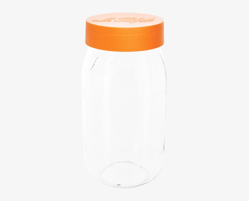 Le Parfait Orange Top Jar - Plastic Bottle, transparent png download