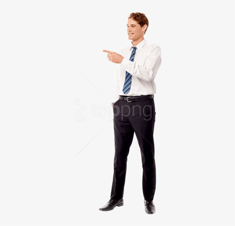 Free Png Download Men Pointing Left Png Images Background - Pointing Man Png, transparent png download