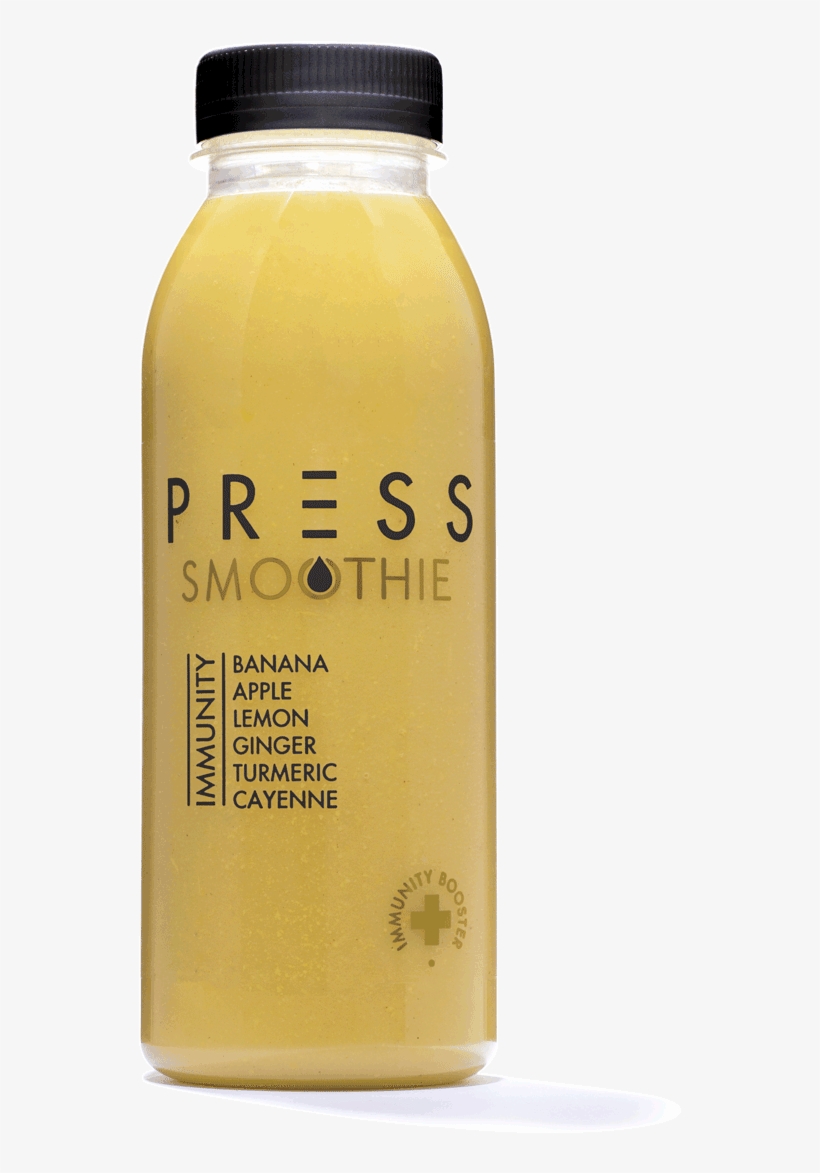 Press London Immunity Cold Pressed Smoothie - Plastic Bottle, transparent png download