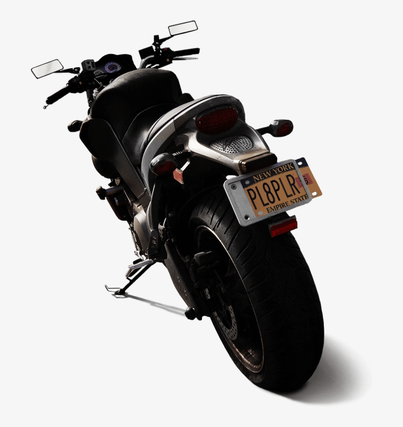 Bike With Platepuller - Ny Moped License Plates, transparent png download