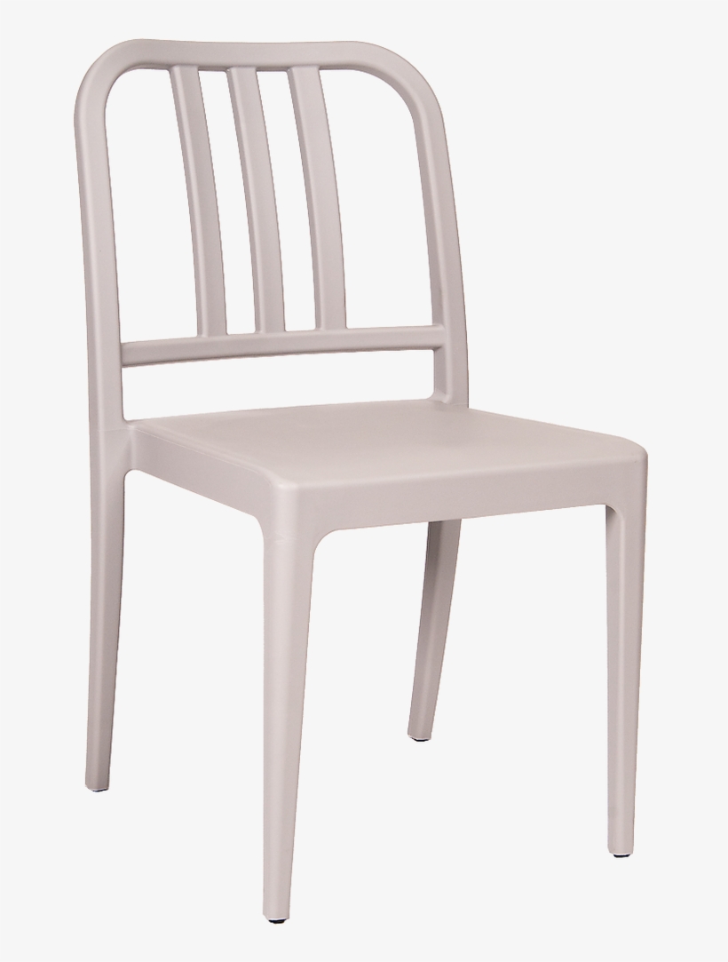 Poly Plastic Chair In Gray Color - Chair, transparent png download