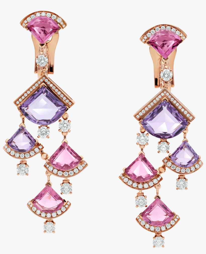Divas' Dream Earrings Earrings Rose Gold Pink - Earring, transparent png download
