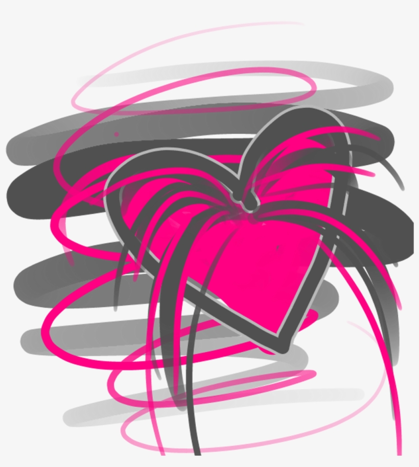 #doodle #scribbles #drawing #love #heart #hotpink #pink - Illustration, transparent png download