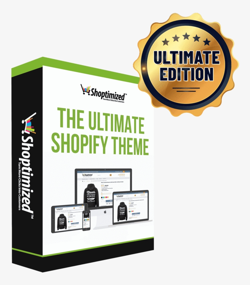 The Ultimate Shopify Theme - Graphic Design, transparent png download
