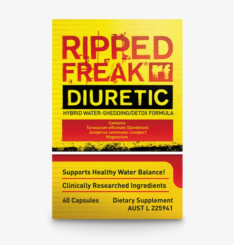 Pharmafreak Ripped Freak Diuretic 120capsules Aus - Graphic Design, transparent png download