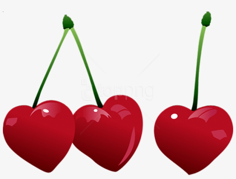 Free Png Hearts Cherries Png - Cherry Pie Clip Art, transparent png download