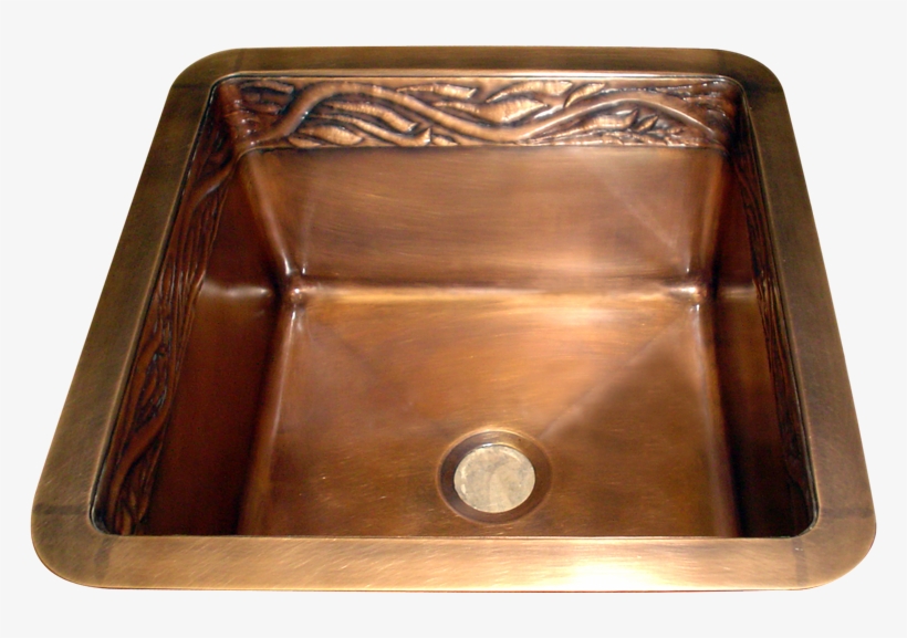 Custom Copper Inner Repoussé Sink - Bathroom Sink, transparent png download
