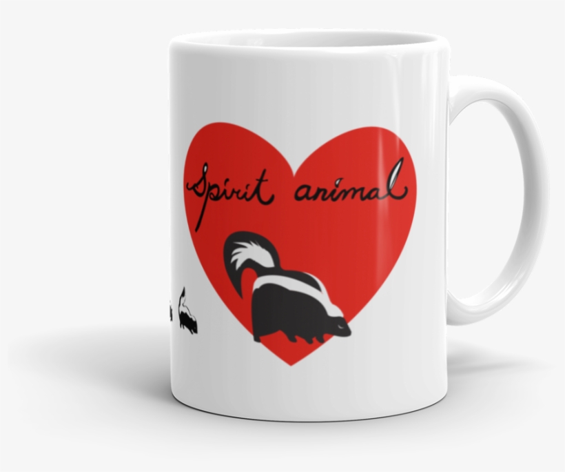 Image Of Spirit Animal Skunk Mug - Coffee Cup, transparent png download