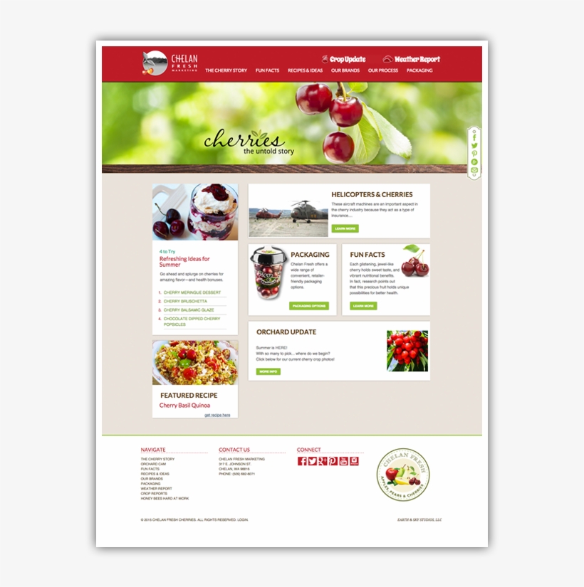 Chelan Fresh Cherries - Online Advertising, transparent png download
