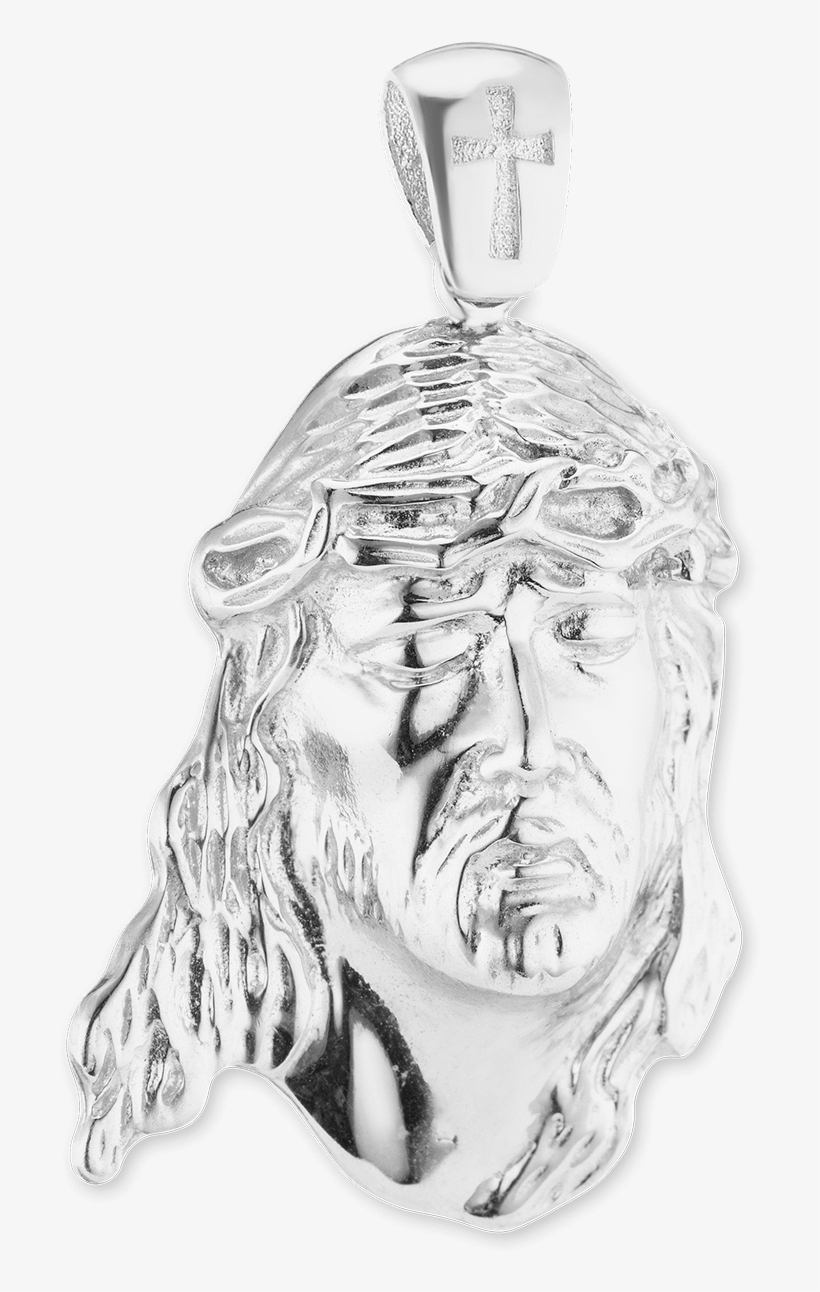 Sterling Silver Face Of Jesus Pendant - Locket, transparent png download