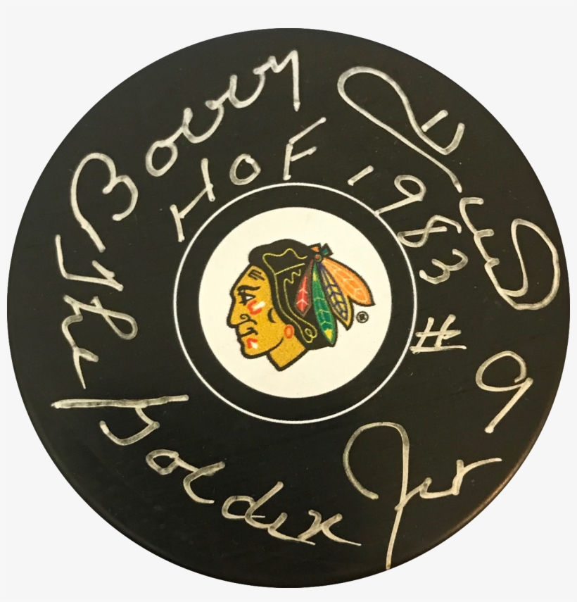 Bobby Hull Chicago Blackhawks Autographed Hockey Puck, transparent png download