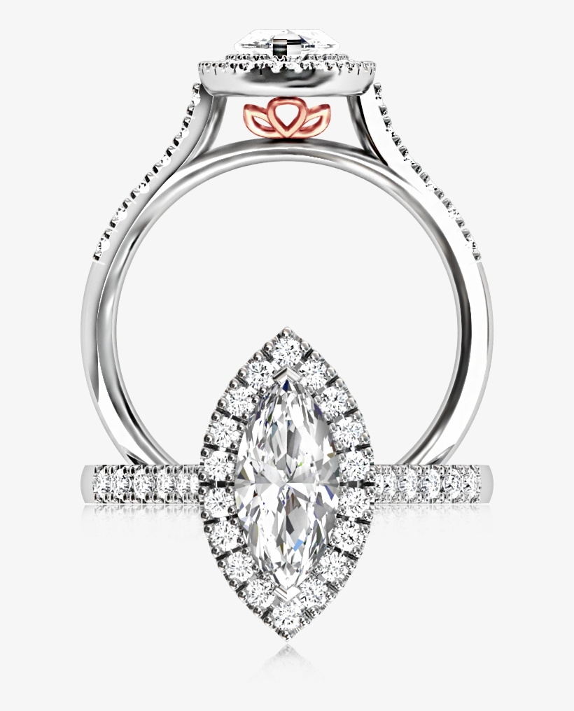 Previous - Next - Pear Halo Diamond Ring, transparent png download