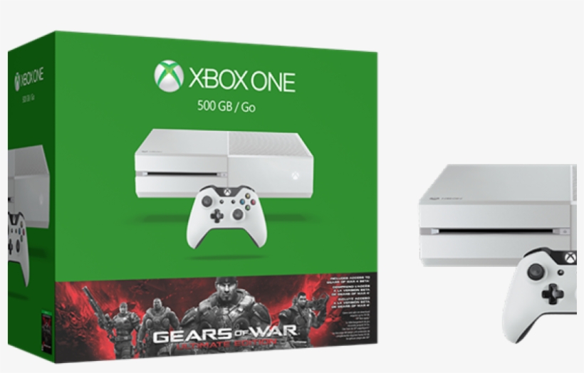 Xbox One 'gears Of War' White Console Bundle From Microsoft - Limited Edition White Xbox, transparent png download