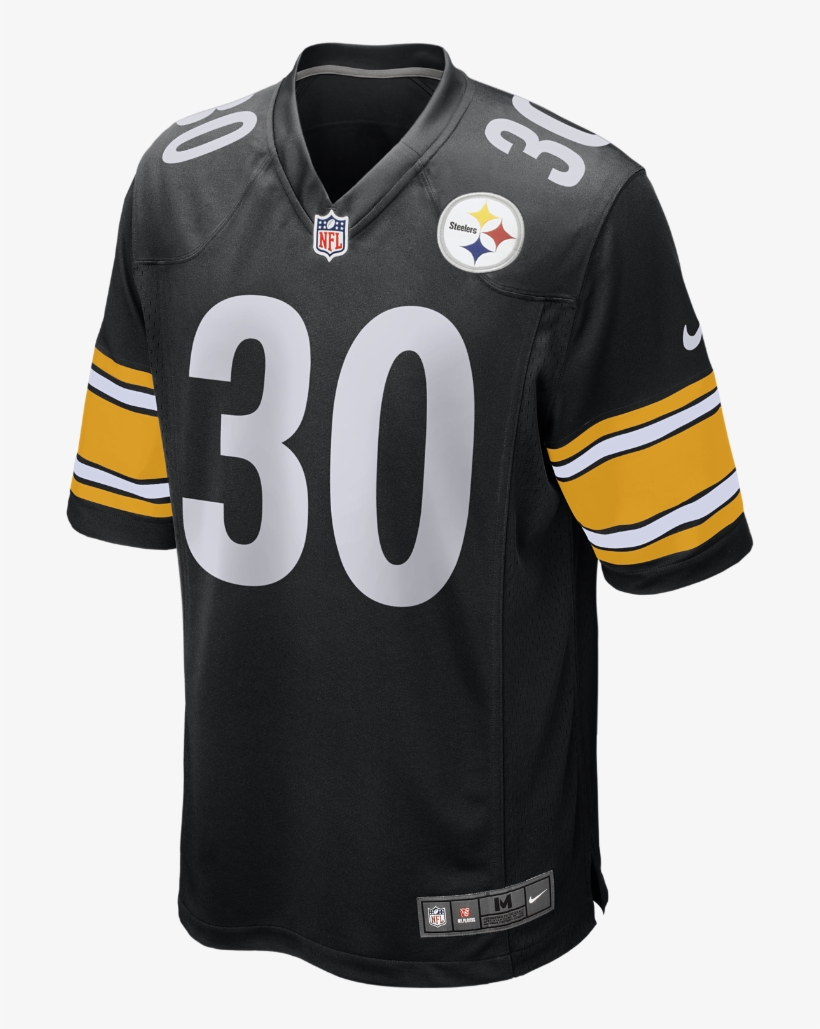 Nike Nfl Pittsburgh Steelers Game Men's Football Jersey - James Conner Black Jersey, transparent png download