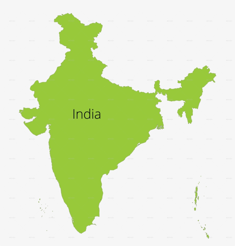 Clip Stock Map Silhouette At Getdrawings Com Free For - India Map With States Vector, transparent png download