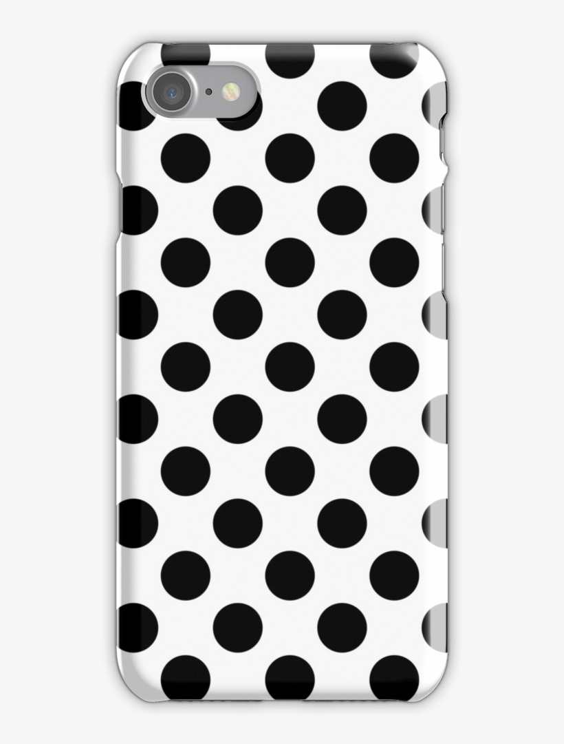 Black & White Polka Dots Iphone 7 Snap Case - Polka Dot, transparent png download