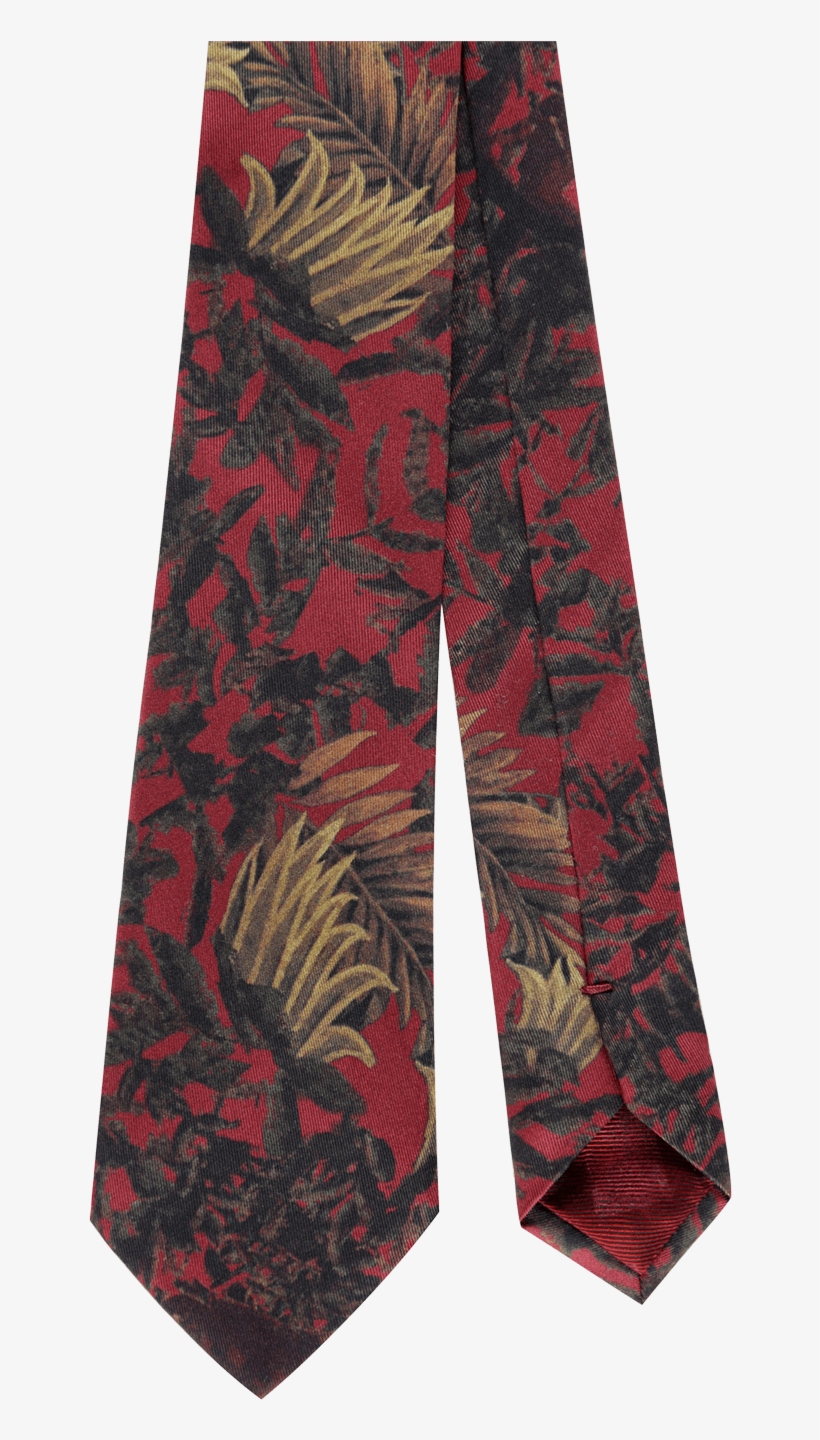 Red Printed Silk Tie Ss19 Collection, Pal Zileri - Leggings, transparent png download