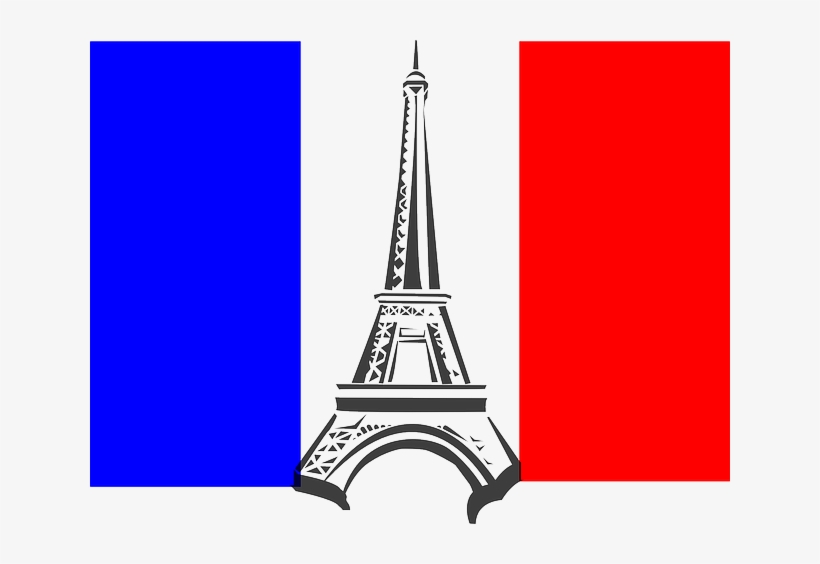 French Flag Clipart Black And White