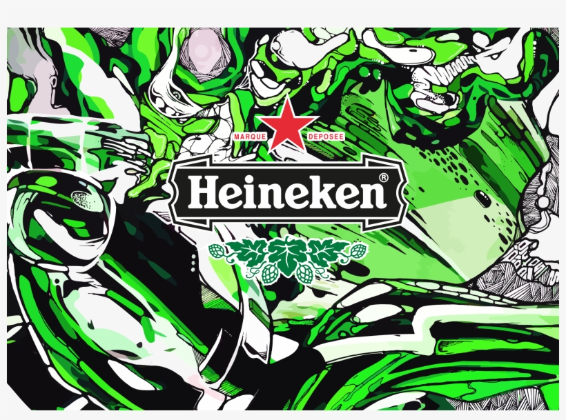 Art By Dan Sapunar Heineken, Future, Behance, Beer, - Heineken Art, transparent png download