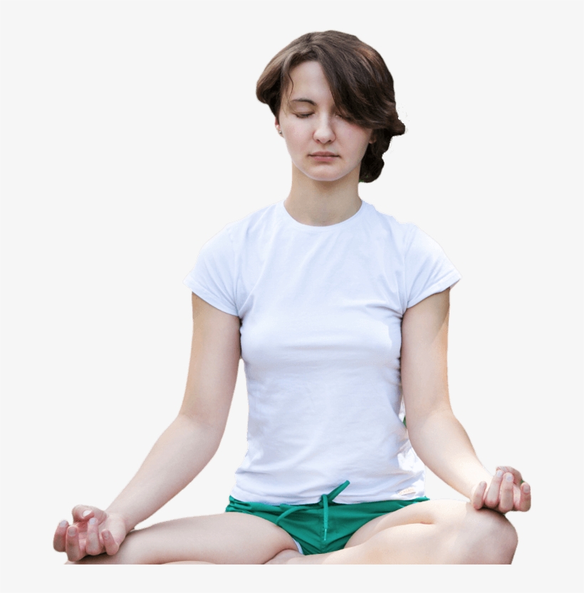 Meditation Girl - Sitting, transparent png download