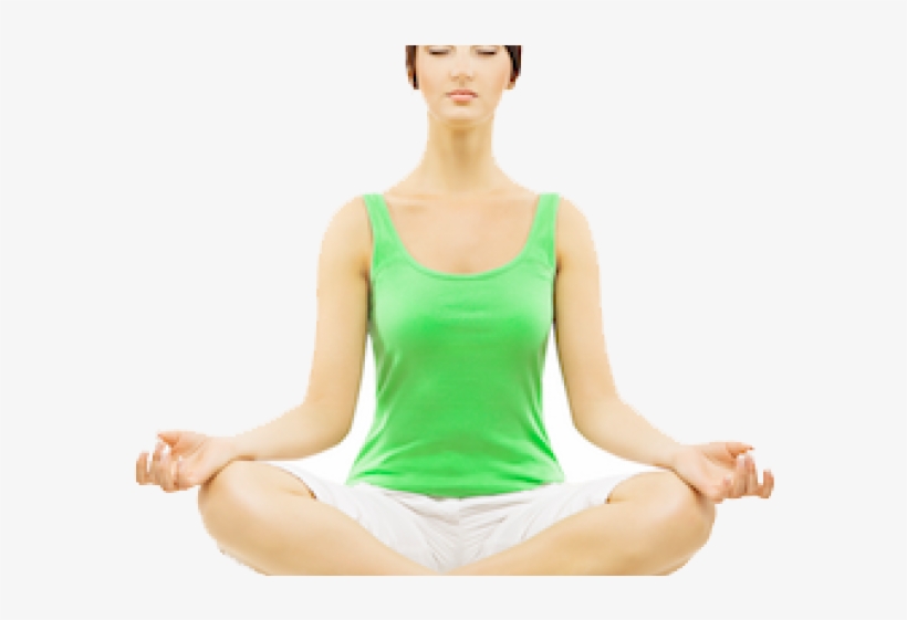 Meditation Png Transparent Images - Mujer Meditando Fondo Blanco, transparent png download